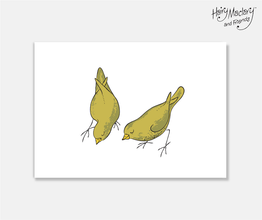 Hairy Maclary Birds Art Print