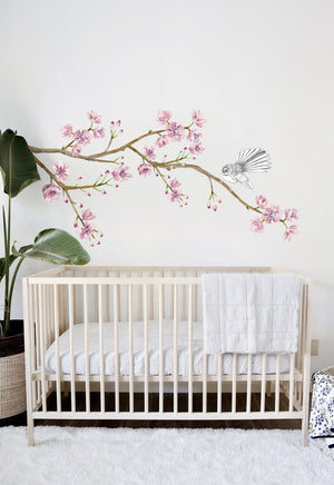 Blossom Tree Fantail Wall Decal