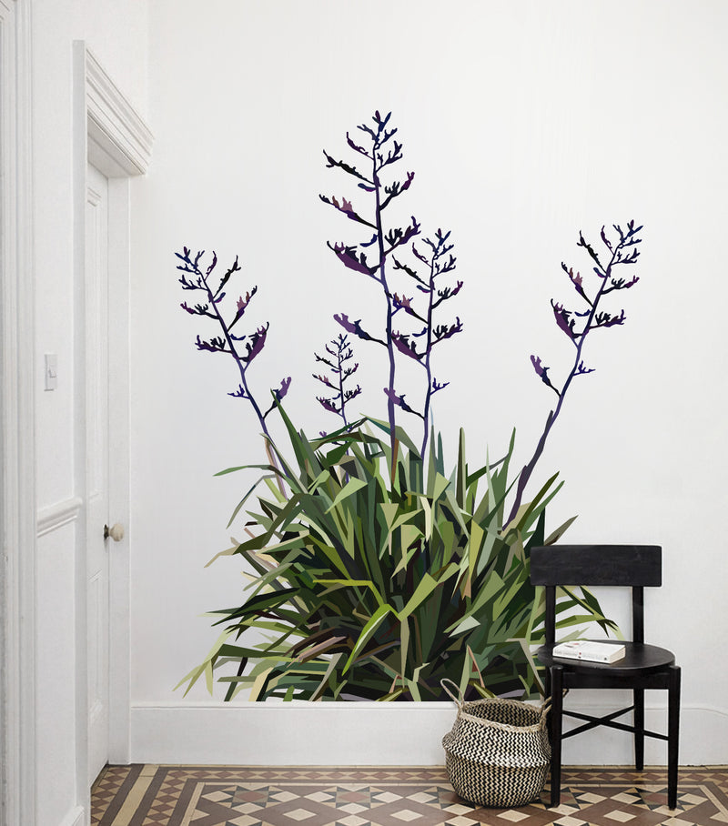 Geometric Flax Wall Decal