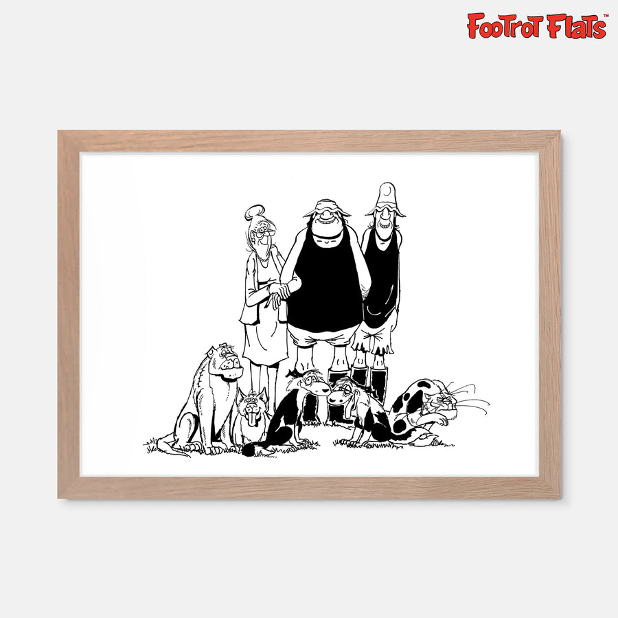 Footrot Flats - Cast of Characters Print