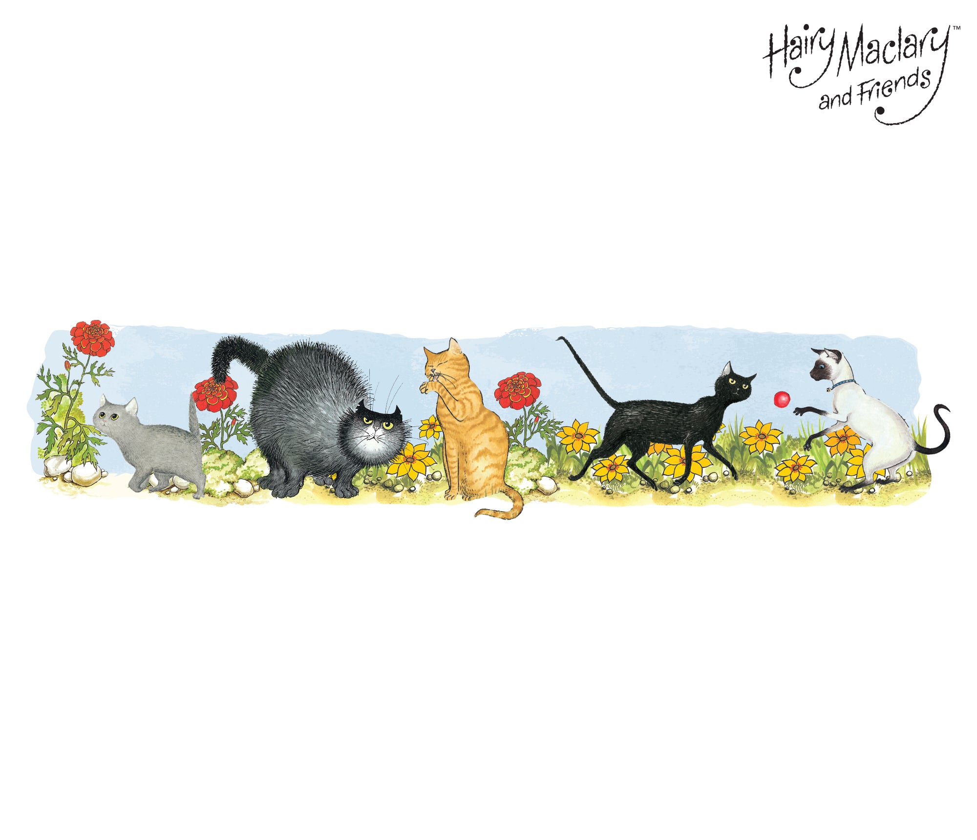 Hairy Maclary Cat Border
