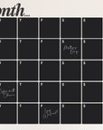 This Month (Days) Blackboard Wall Decal Your Decal Shop Wall Decal NZ
