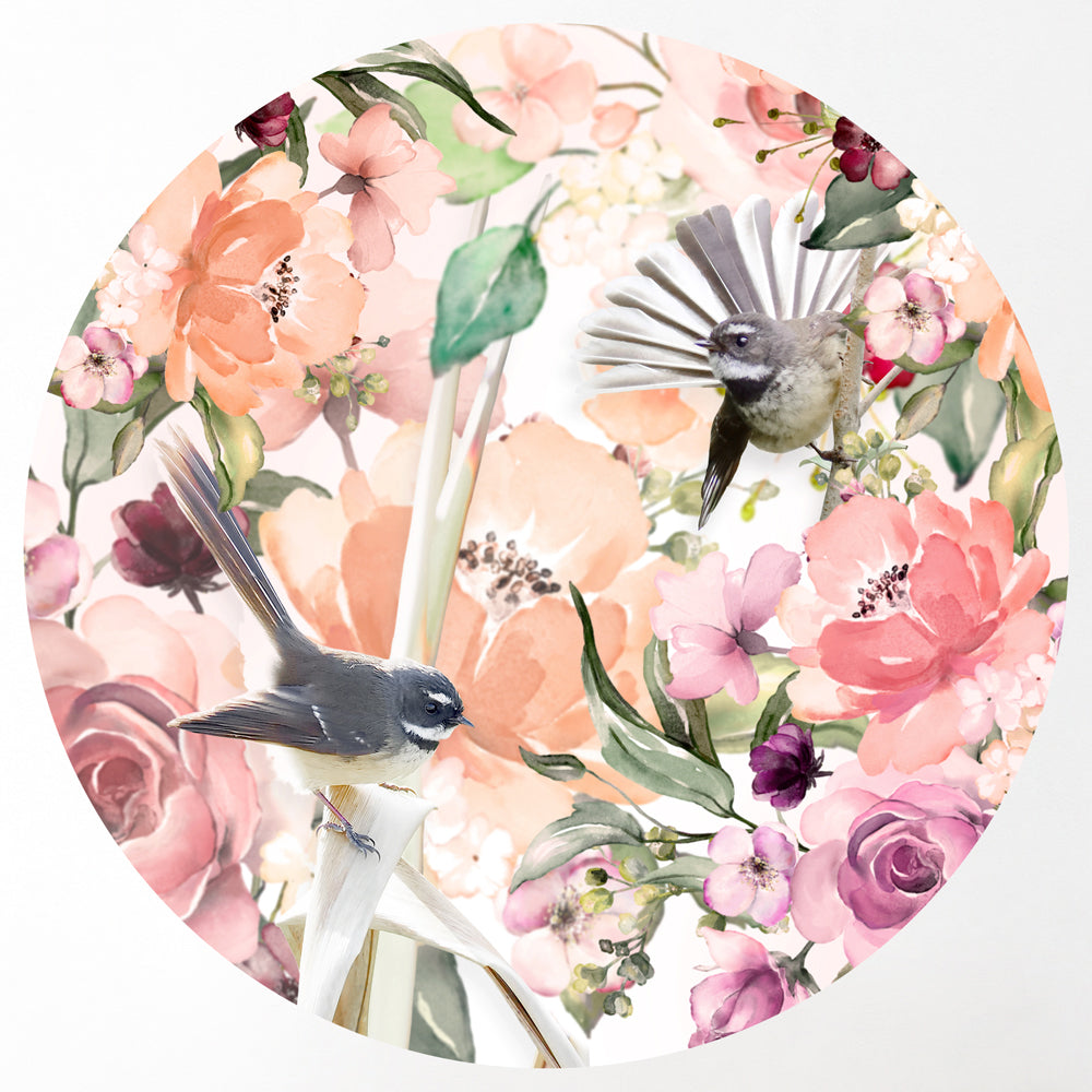 Fantails in Light Wonderland Mural Dot Your Decal Shop Wall Decal NZ
