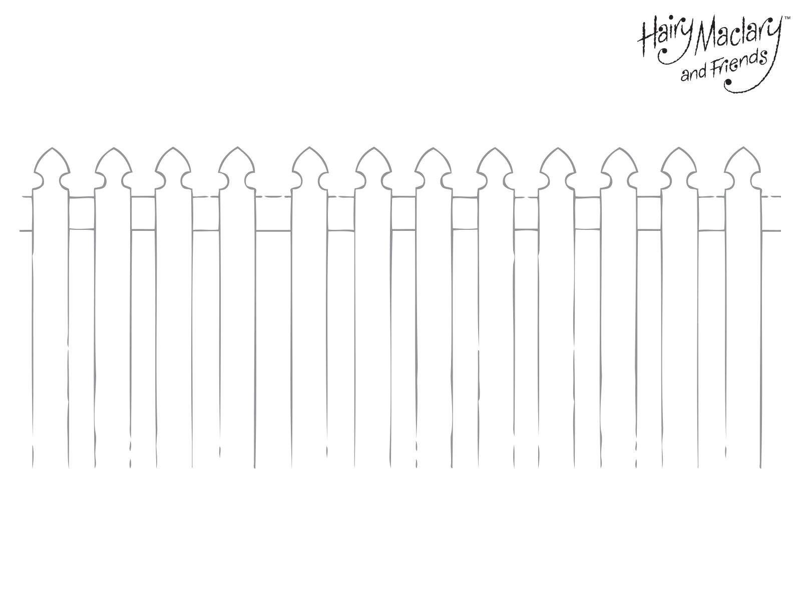 Hairy Maclary Picket Fence