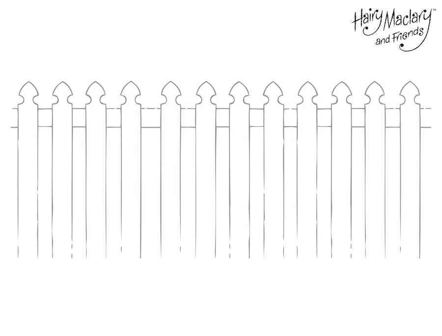 Hairy Maclary Picket Fence