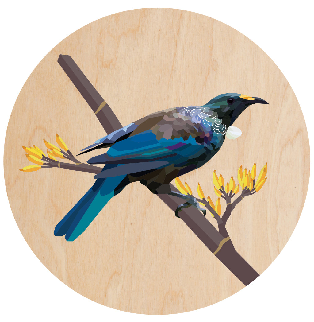 Geometric Tui Mural Dot Your Decal Shop Wall Decal NZ