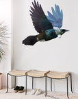 Geometric Flying Tui v.2 Wall Decal Your Decal Shop Wall Decal NZ