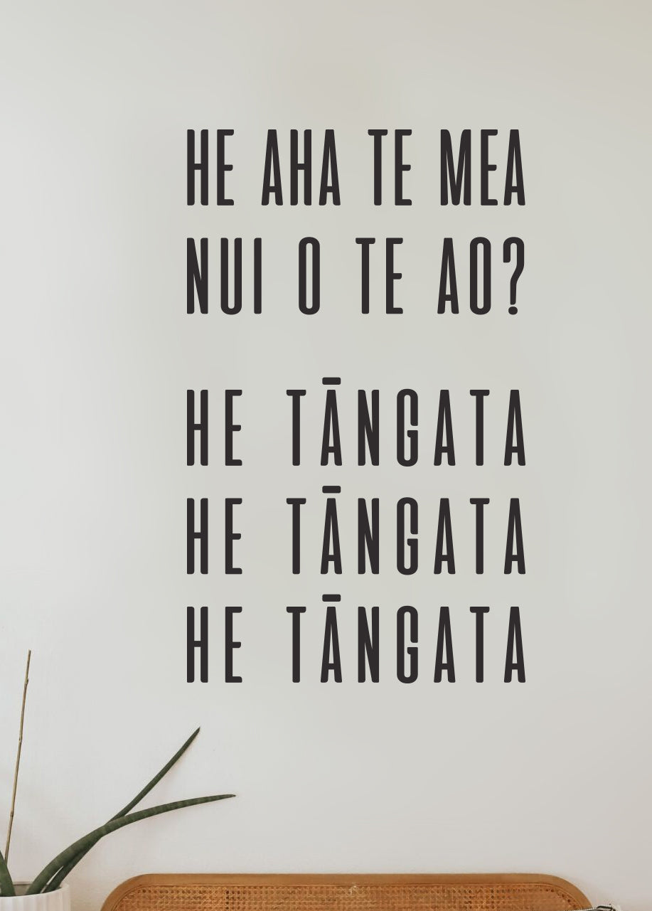 He Tangata Te Reo Maori Whakatauki Language Affirmation, 50% OFF