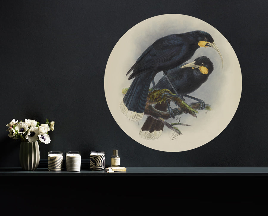 Vintage Huia Mural Dot Your Decal Shop Wall Decal NZ