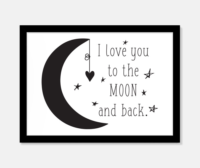 Moon and back Art Print Your Decal Shop Wall Decal NZ