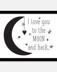 Moon and back Art Print Your Decal Shop Wall Decal NZ