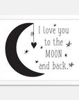 Moon and back Art Print Your Decal Shop Wall Decal NZ