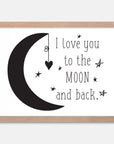Moon and back Art Print Your Decal Shop Wall Decal NZ
