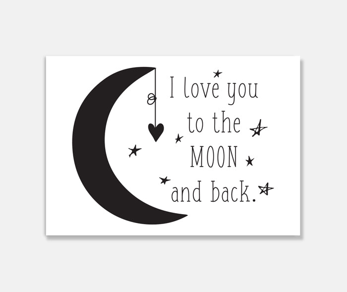Moon and back Art Print Your Decal Shop Wall Decal NZ
