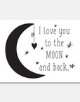 Moon and back Art Print Your Decal Shop Wall Decal NZ