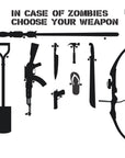 IN CASE OF ZOMBIES Wall Decal