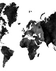 World Map Ink Wall Decal Your Decal Shop Wall Decal NZ