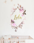Lola’s Flower Wreath Wall Decal Your Decal Shop Wall Decal NZ