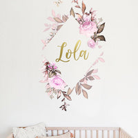 Lola’s Flower Wreath Wall Decal Your Decal Shop Wall Decal NZ