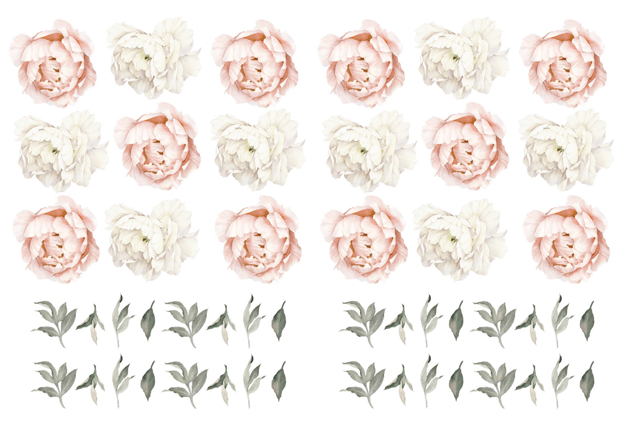 Mini Peonies Wall Decals Your Decal Shop Wall Decal NZ