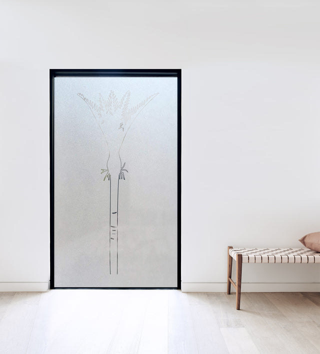 Nikau Tree Frosted Window Decal