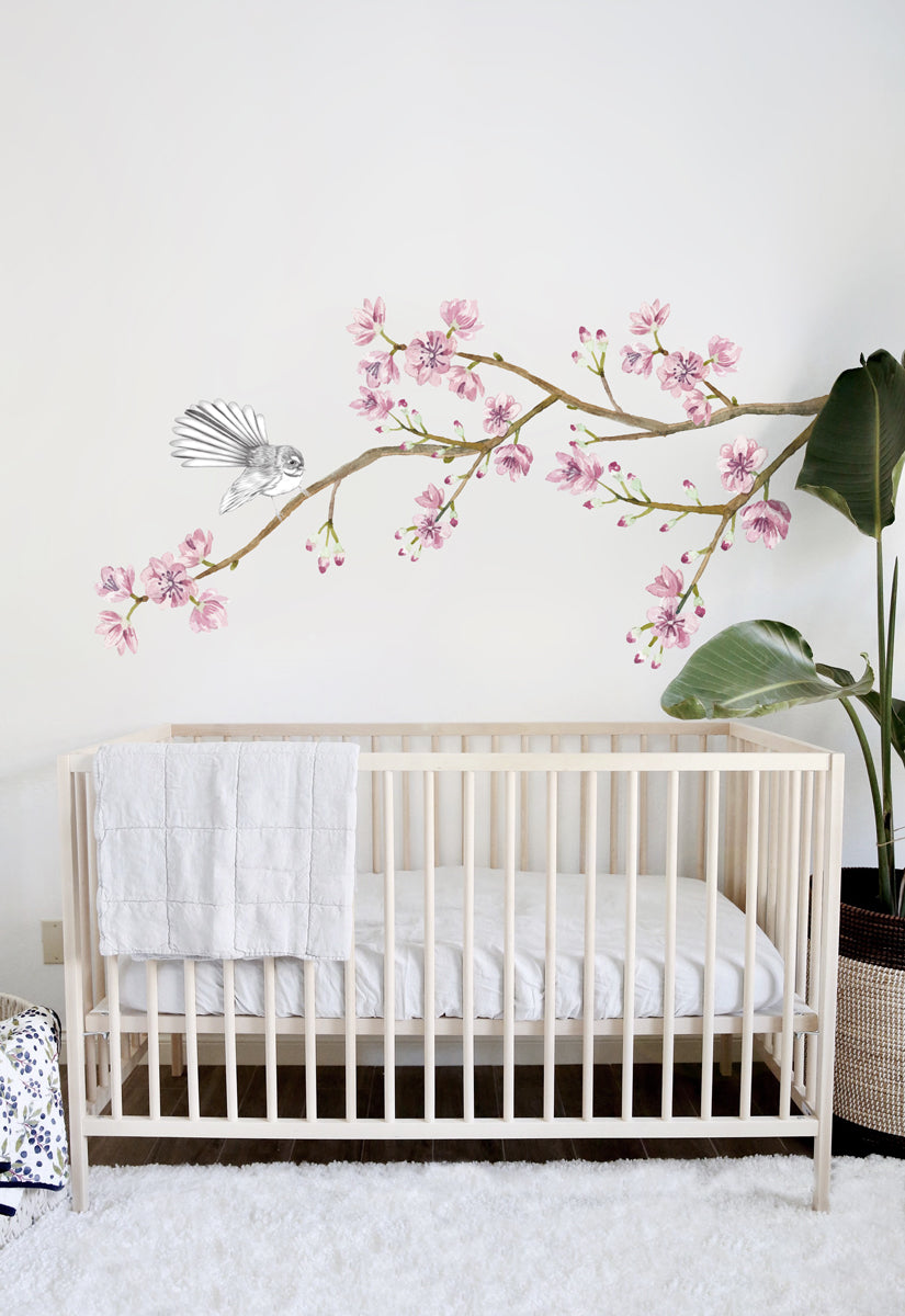 Blossom Tree Fantail Wall Decal