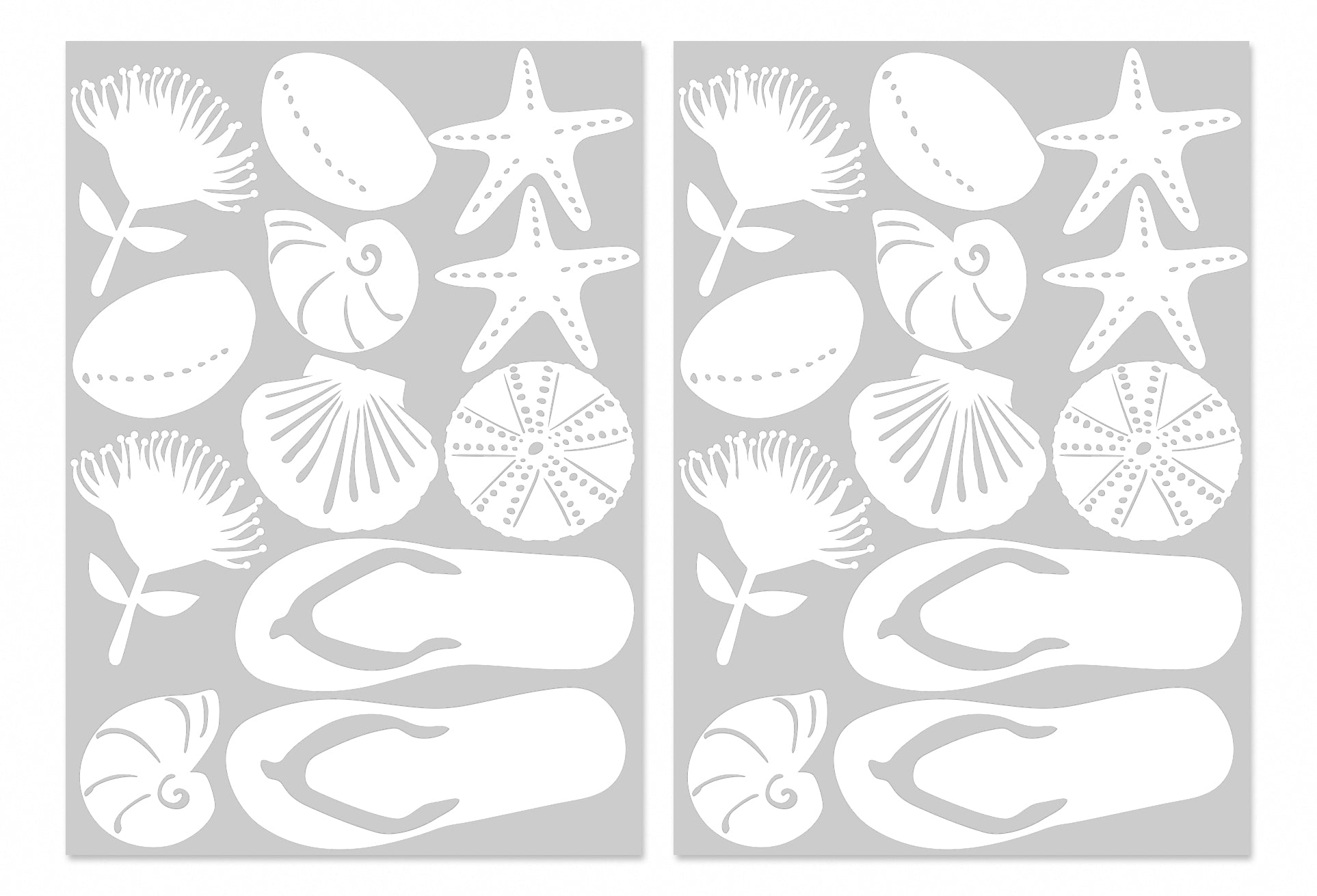 Window Strike Sea Shell Decals