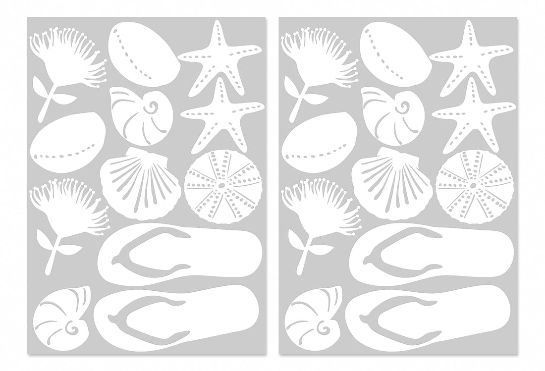 Window Strike Patterns Window Strike Sea Shell Decals – YDS STUDIO
