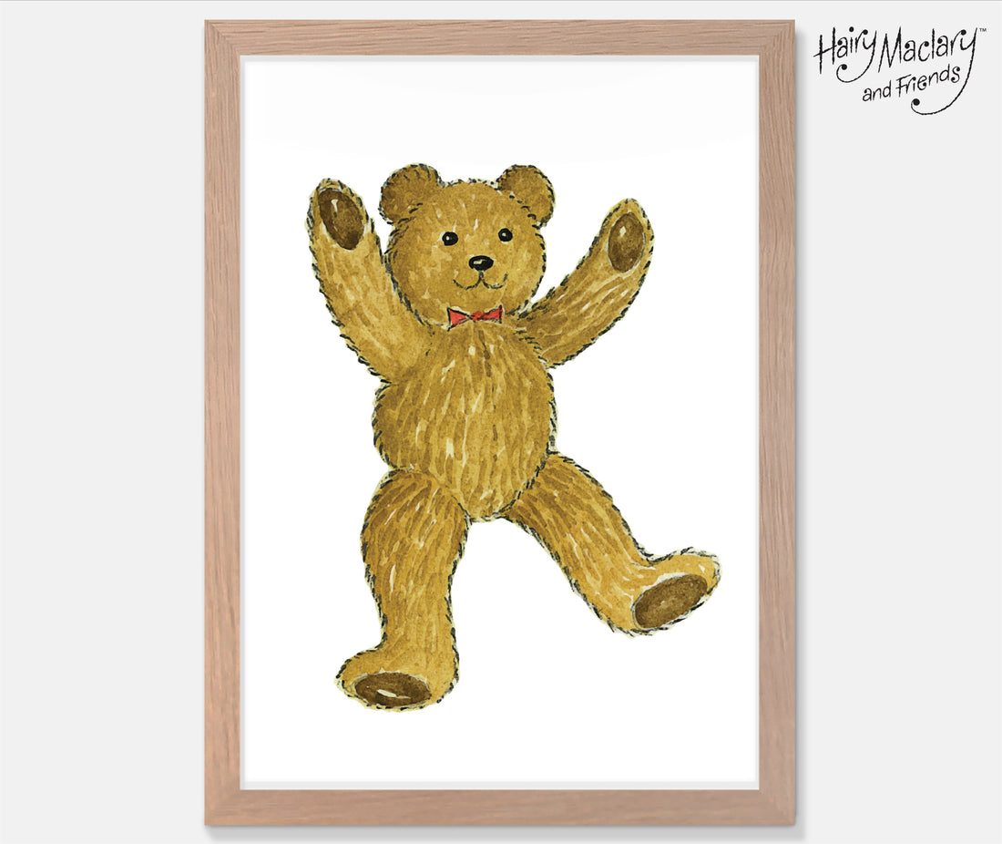 Hairy Maclary Teddy Art Print