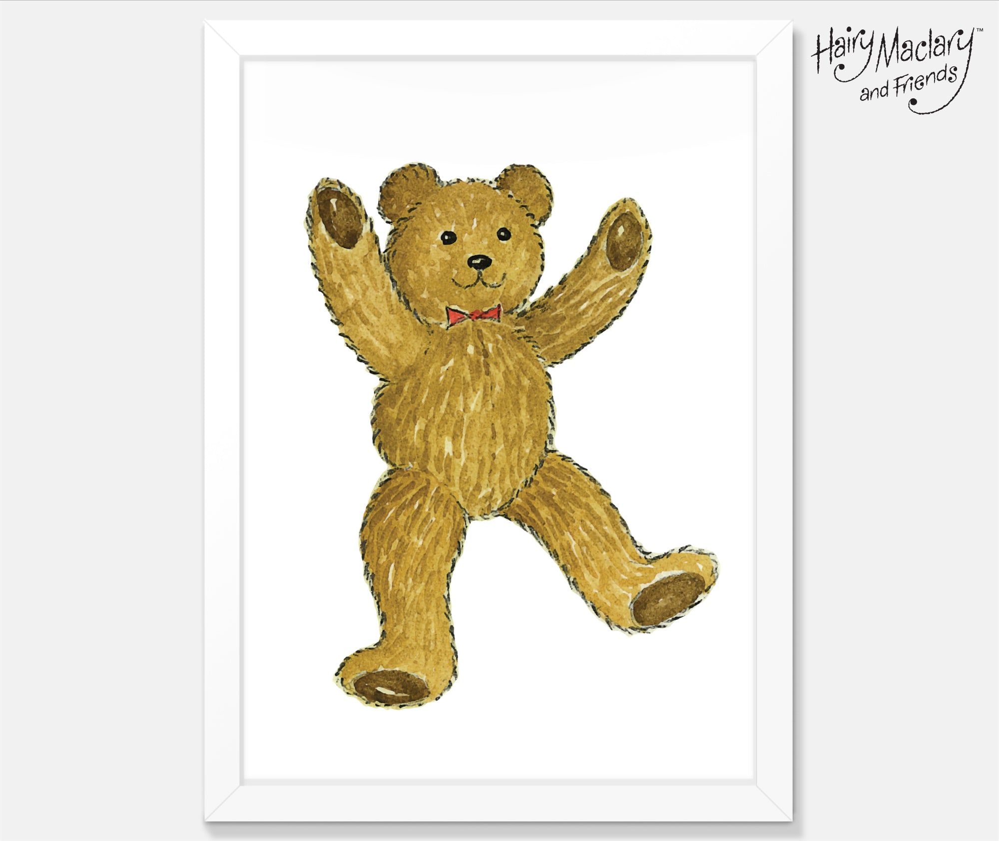 Hairy Maclary Teddy Art Print