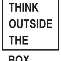 THINK OUTSIDE THE BOX Wall Decal Your Decal Shop Wall Decal NZ