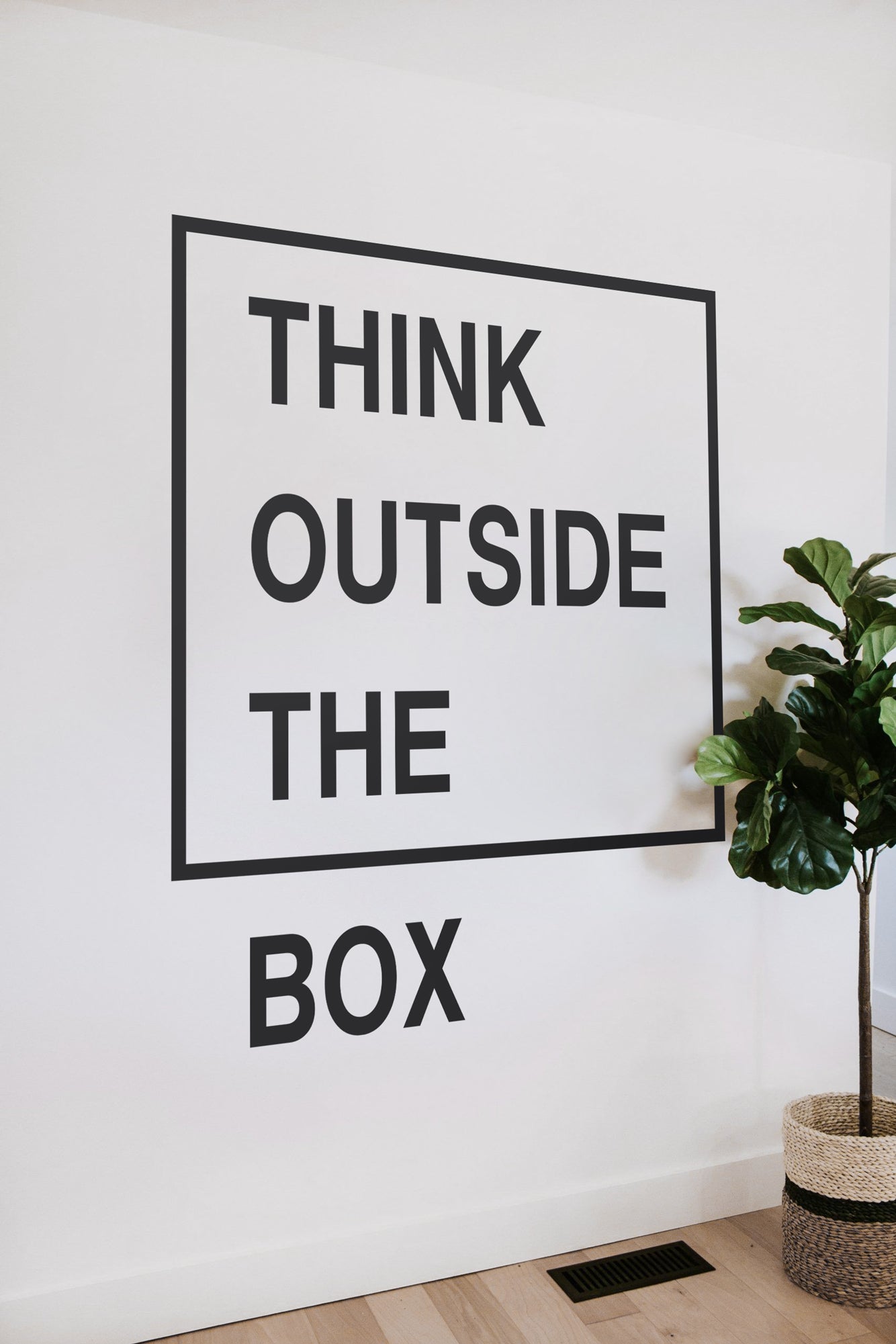 THINK OUTSIDE THE BOX Wall Decal Your Decal Shop Wall Decal NZ