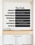 This Week Blackboard Wall Decal Your Decal Shop Wall Decal NZ