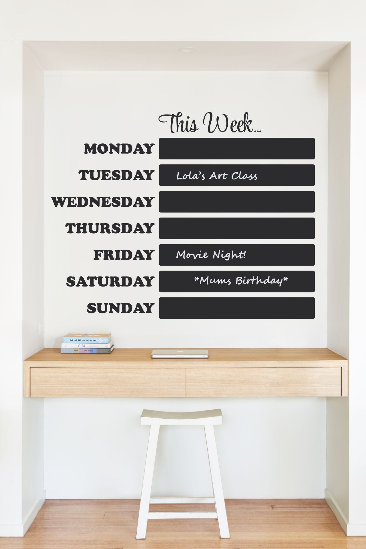 This Week Blackboard Wall Decal Your Decal Shop Wall Decal NZ