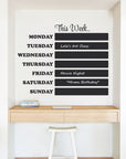 This Week Blackboard Wall Decal Your Decal Shop Wall Decal NZ