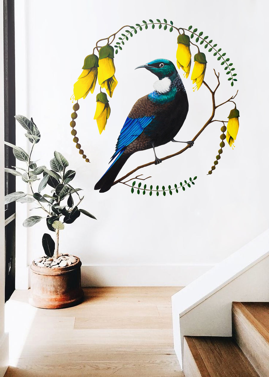 Tui & Kowhai Wall Decal – Your Decal Shop