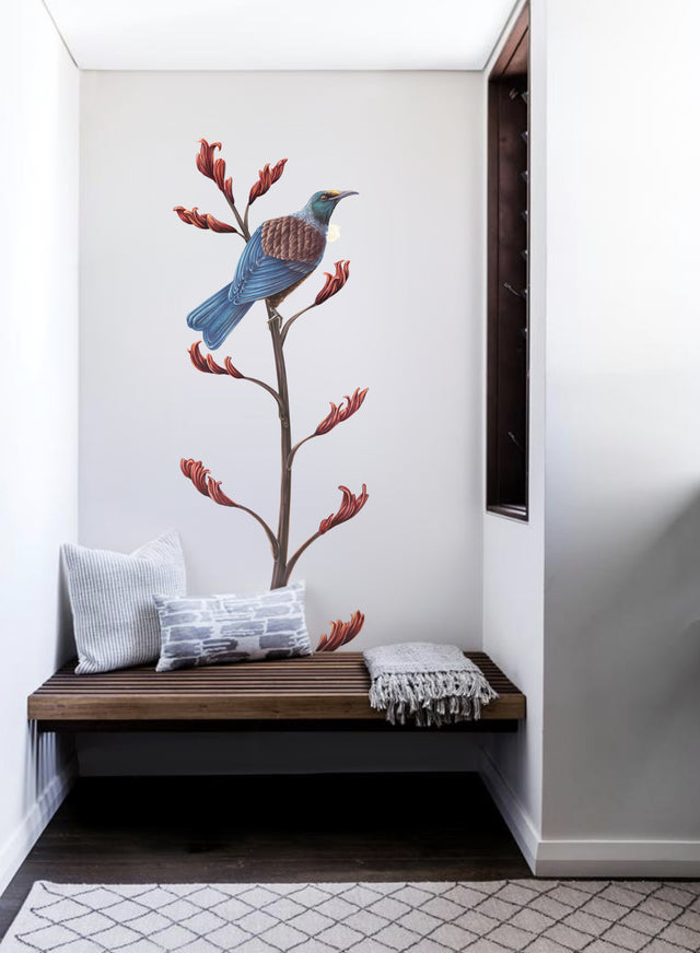 Native NZ Tui Wall Decal
