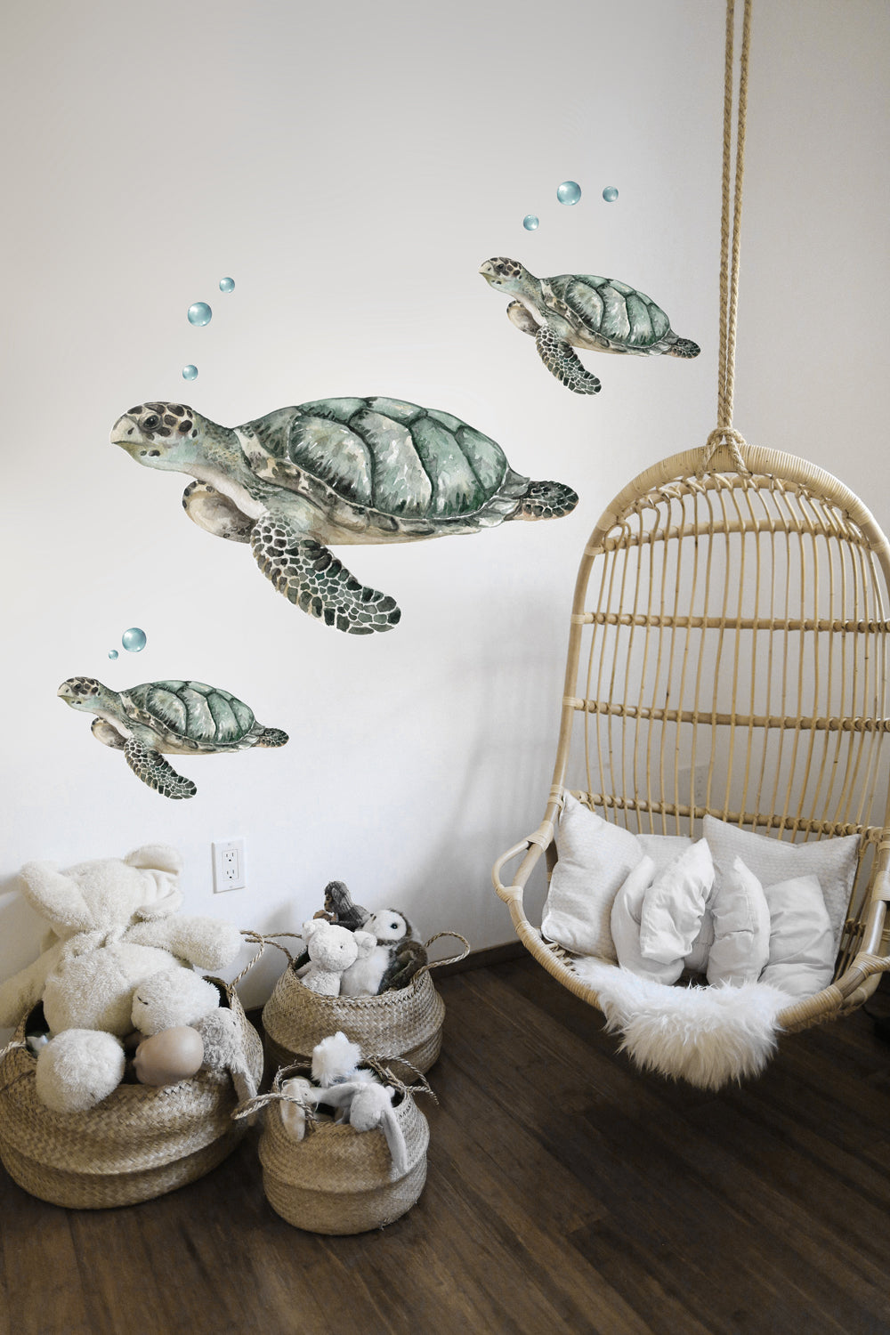 Turtles & Bubbles Wall Decal