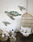 Turtles & Bubbles Wall Decal