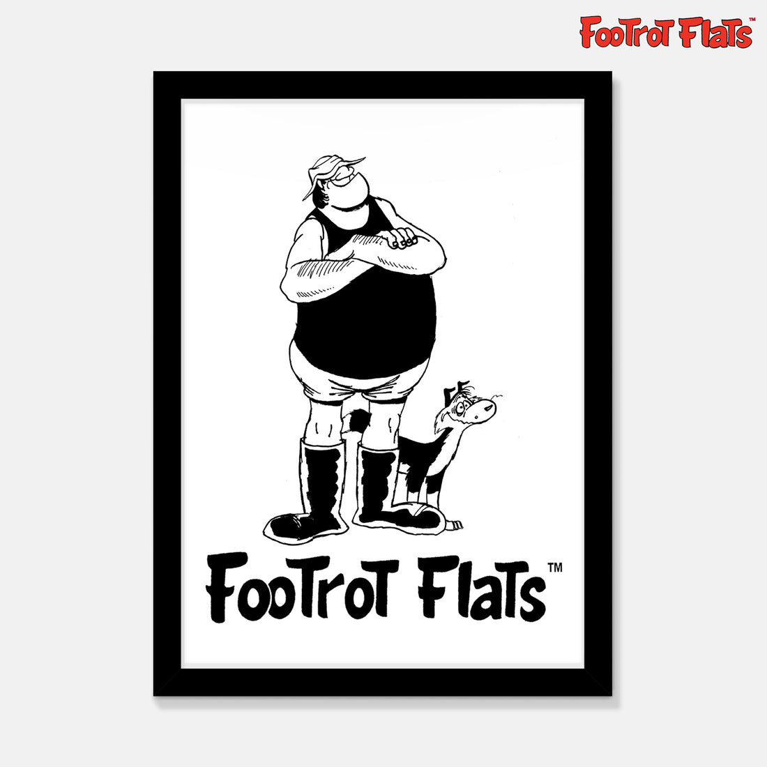 Footrot Flats - Wal and Dog Print