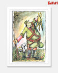 Footrot Flats - Wal Hunting Print