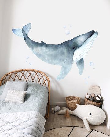 Blue Whale Wall Decal