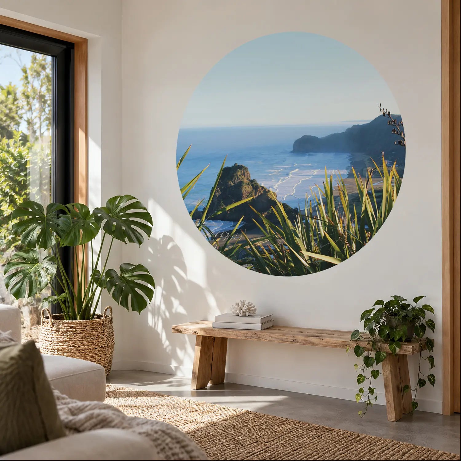 Piha mural dot shown in a New Zealand interior